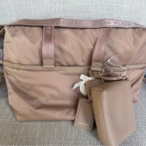 Anne Klein Tan travel Bag Set